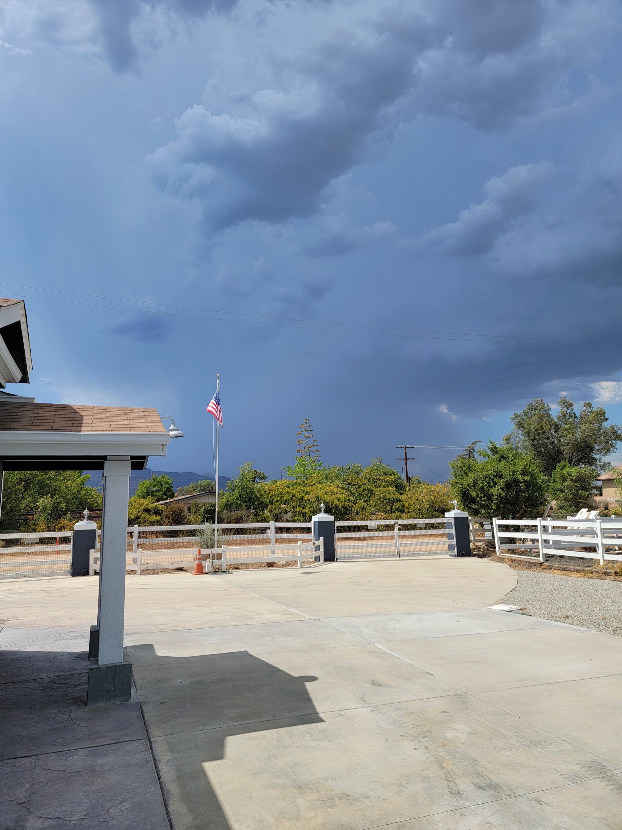 The Temecula mountains and skies